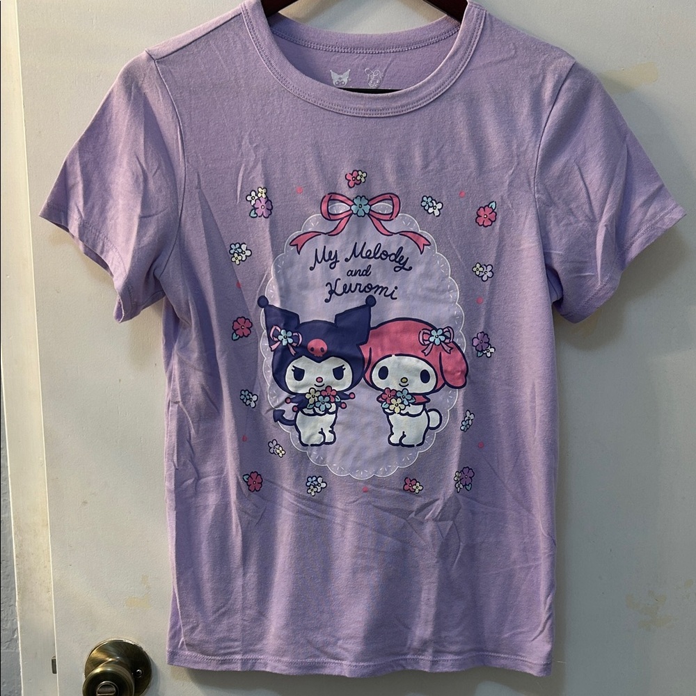 Sanrio 2024 Lavendar My Melody & Kuromi Graphic Tee, Sz XS